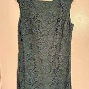 Ralph Lauren Teal Lace Mini Dress